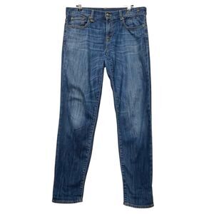 R13 Relaxed Skinny Jeans Women’s Size 27 Faded Blue Stretch Denim Italy Made